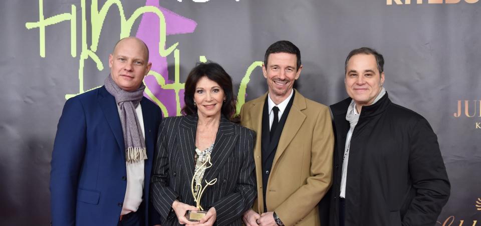 Eröffnung des Filmfestival Kitzbühel 2025: Michael Reisch, Iris Berben, Oliver Berben und Markus Mörth © BrauerPhotos/Goran Nitschke Eröffnung des Filmfestival Kitzbühel 2025: Michael Reisch, Iris Berben, Oliver Berben und Markus Mörth © BrauerPhotos/Goran Nitschke