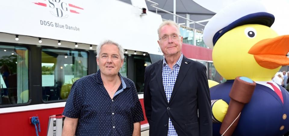 Connecting Horizons an Bord der MS Vienna der DDSG Blue Danube: Johannes Kammerer und Wolfgan g Fischer © Christian Jobst