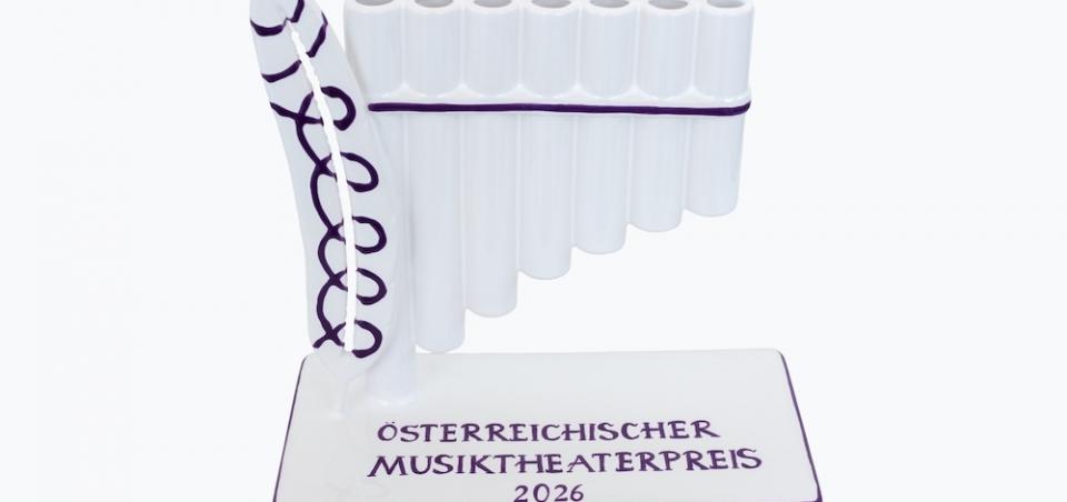Statuette Österreichischer Musiktheaterpreis 2026 © Österreichiuscher Musiktheaterpreis