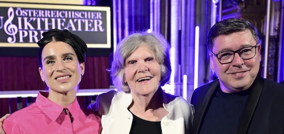 Österreichischer Musiktheaterpreis 2026 in der Wiener Votivkirch: Asmik Grigorian, Anja Silja, Karl-Michael Ebner © Christian Jobst Österreichischer Musiktheaterpreis 2026 in der Wiener Votivkirch: Asmik Grigorian, Anja Silja, Karl-Michael Ebner © Christian Jobst