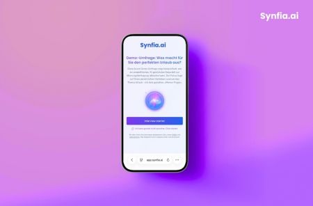 Synfia.ai am Smartphone © Synfia.ai Synfia.ai am Smartphone © Synfia.ai